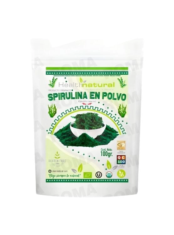 SPIRULINA EN POLVO 100G HEALTHNATURAL - 1