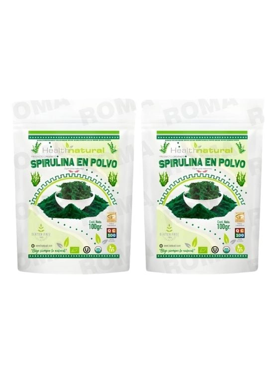 PACK 2 SPIRULINA EN POLVO 100G HEALTHNATURAL - 1