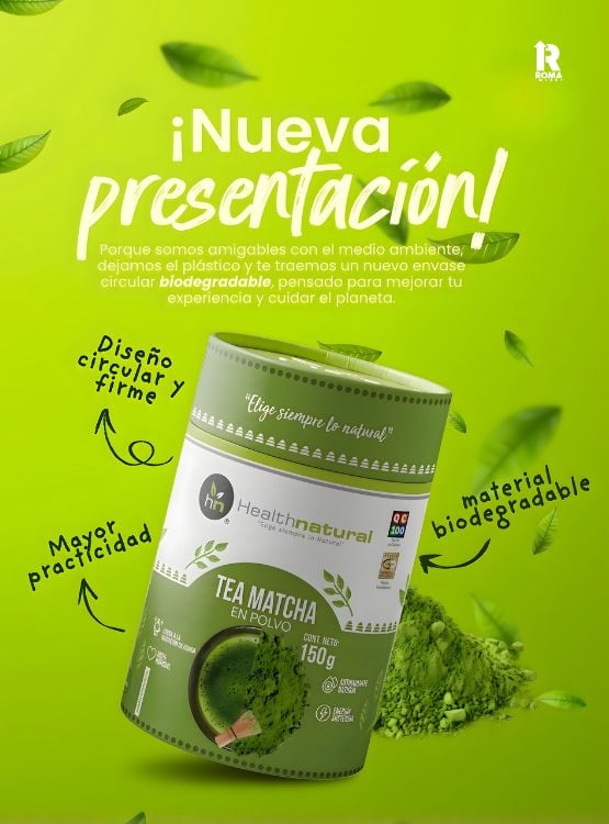 TÉ MATCHA ORGÁNICO 150G HEALTHNATURAL - 2