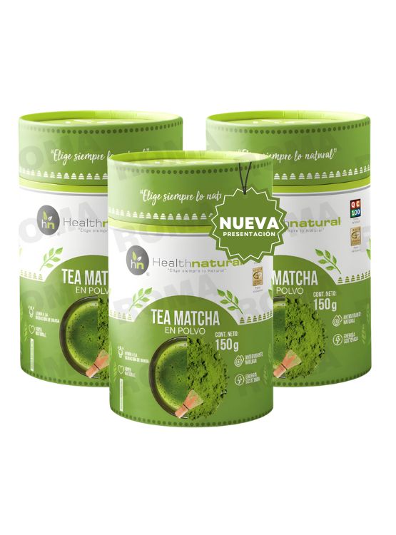 PACK 3 TÉ MATCHA ORGÁNICO 150G HEALTHNATURAL - 1