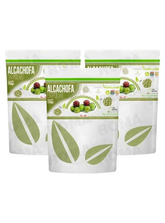 PACK 3 ALCACHOFA EN POLVO 150G HEALTHNATURAL - 1