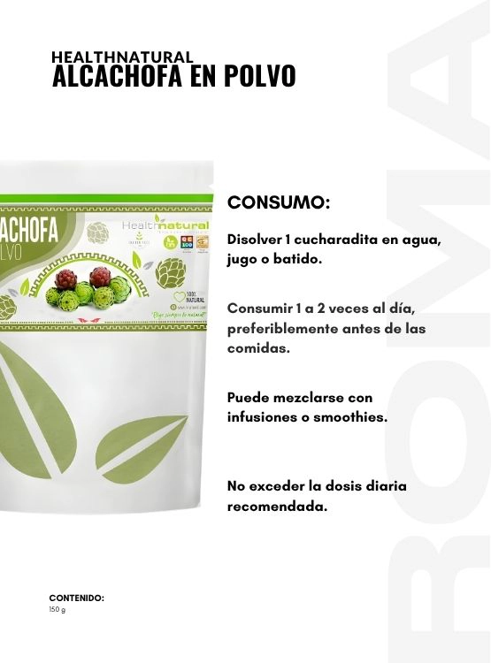 ALCACHOFA EN POLVO 150G HEALTHNATURAL - 3