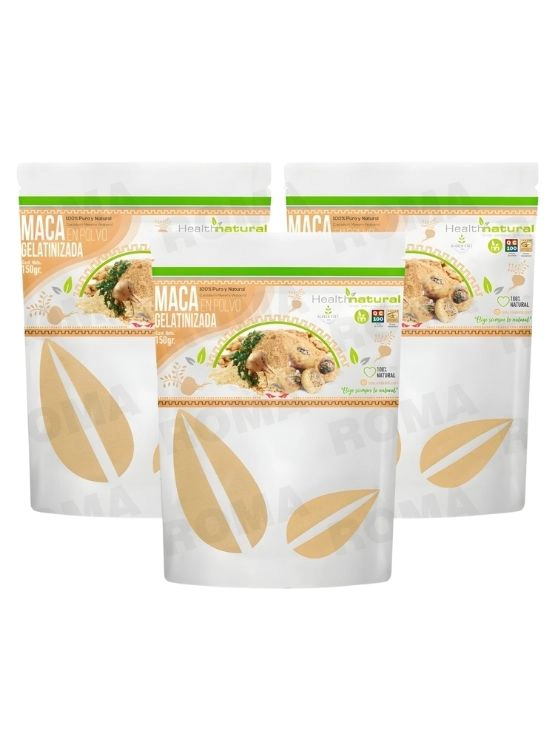 PACK 3 MACA GELATINIZADA EN POLVO 150G HEALTHNATURAL - 1