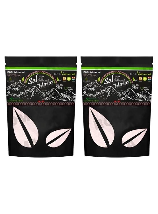 PACK 2 SAL DE MARAS FINA 500G HEALTHNATURAL - 1