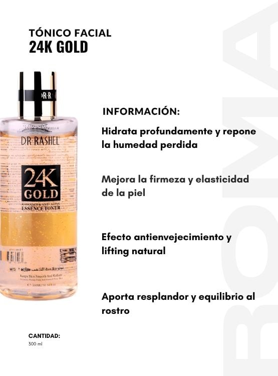 TÓNICO FACIAL 24K GOLD 300ML DR RASHEL - 2