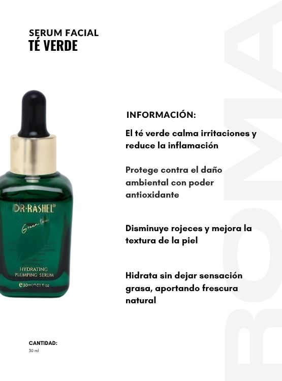 PACK 3 SERUM FACIAL TE VERDE 30ML DR RASHEL - 2