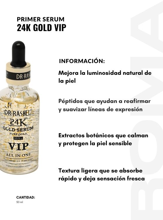 PRIMER SERUM 24K GOLD VIP 50ML DR RASHEL - 2