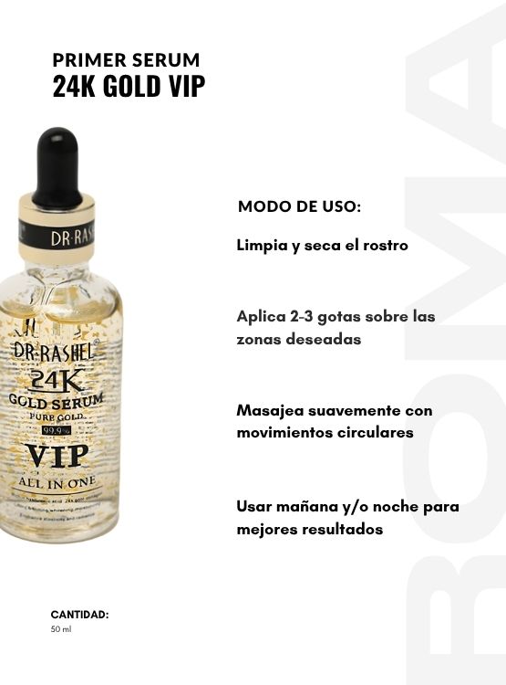 PRIMER SERUM 24K GOLD VIP 50ML DR RASHEL - 3