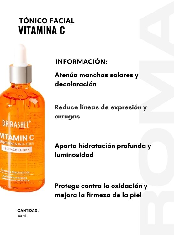 PACK 2 TÓNICO FACIAL VITAMINA C 100ML DR RASHEL - 2