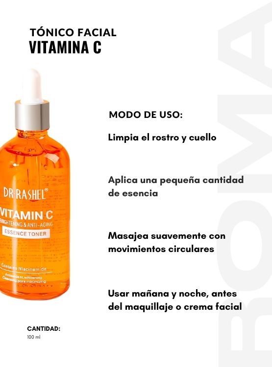 PACK 2 TÓNICO FACIAL VITAMINA C 100ML DR RASHEL - 3