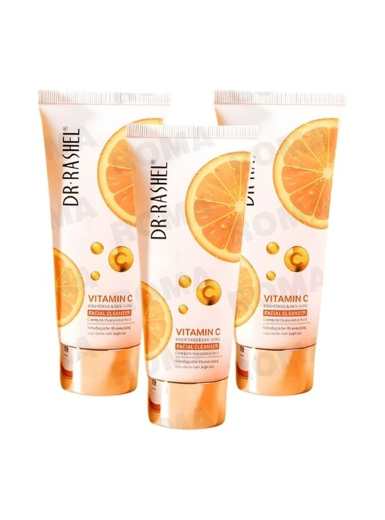 PACK 3 GEL LIMPIADORA FACIAL VITAMINA C 80G DR RASHEL - 1