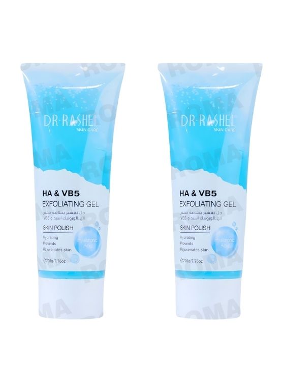 PACK 2 EXFOLIANTE EN GEL ÁC. HIALURÓNICO Y VITAMINA B5 220G DR RASHEL - 1