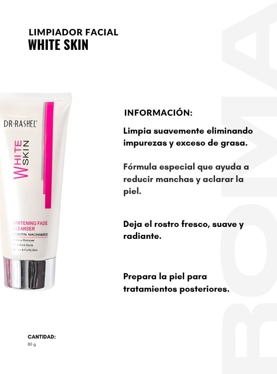 PACK 2 LIMPIADOR FACIAL WHITE SKIN 80G DR RASHEL - 2