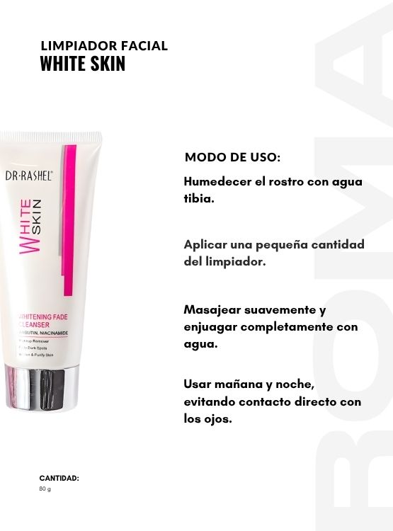 PACK 2 LIMPIADOR FACIAL WHITE SKIN 80G DR RASHEL - 3