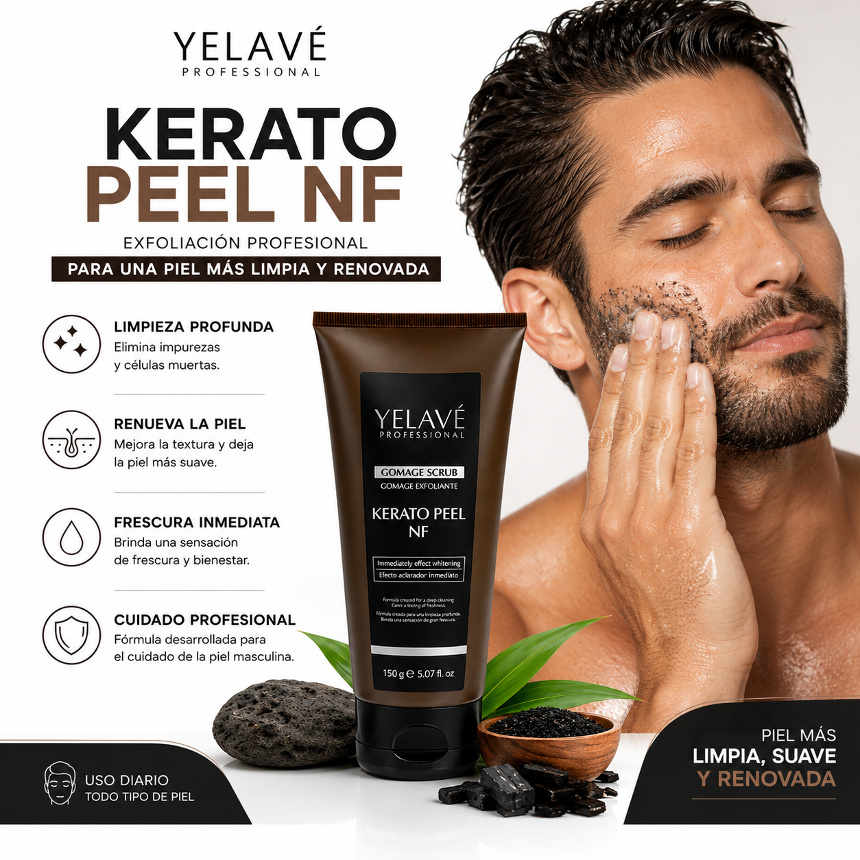 KERATO PEEL NF MEN`S 150G YELAVÉ - 2