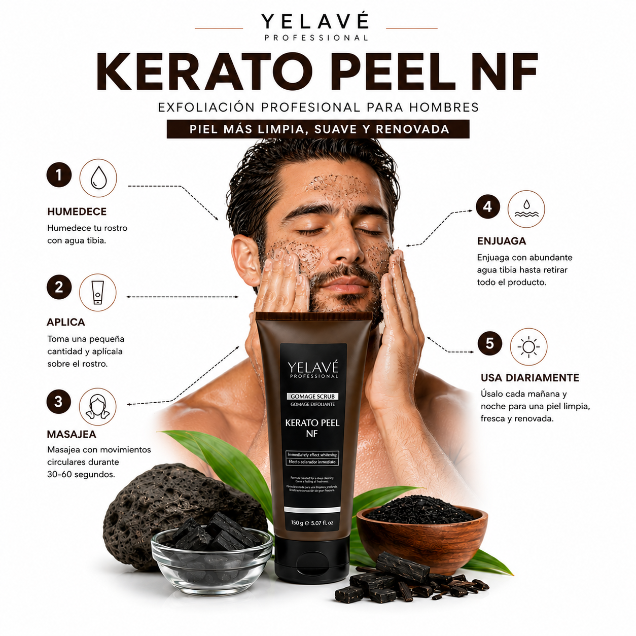 KERATO PEEL NF MEN`S 150G YELAVÉ - 3