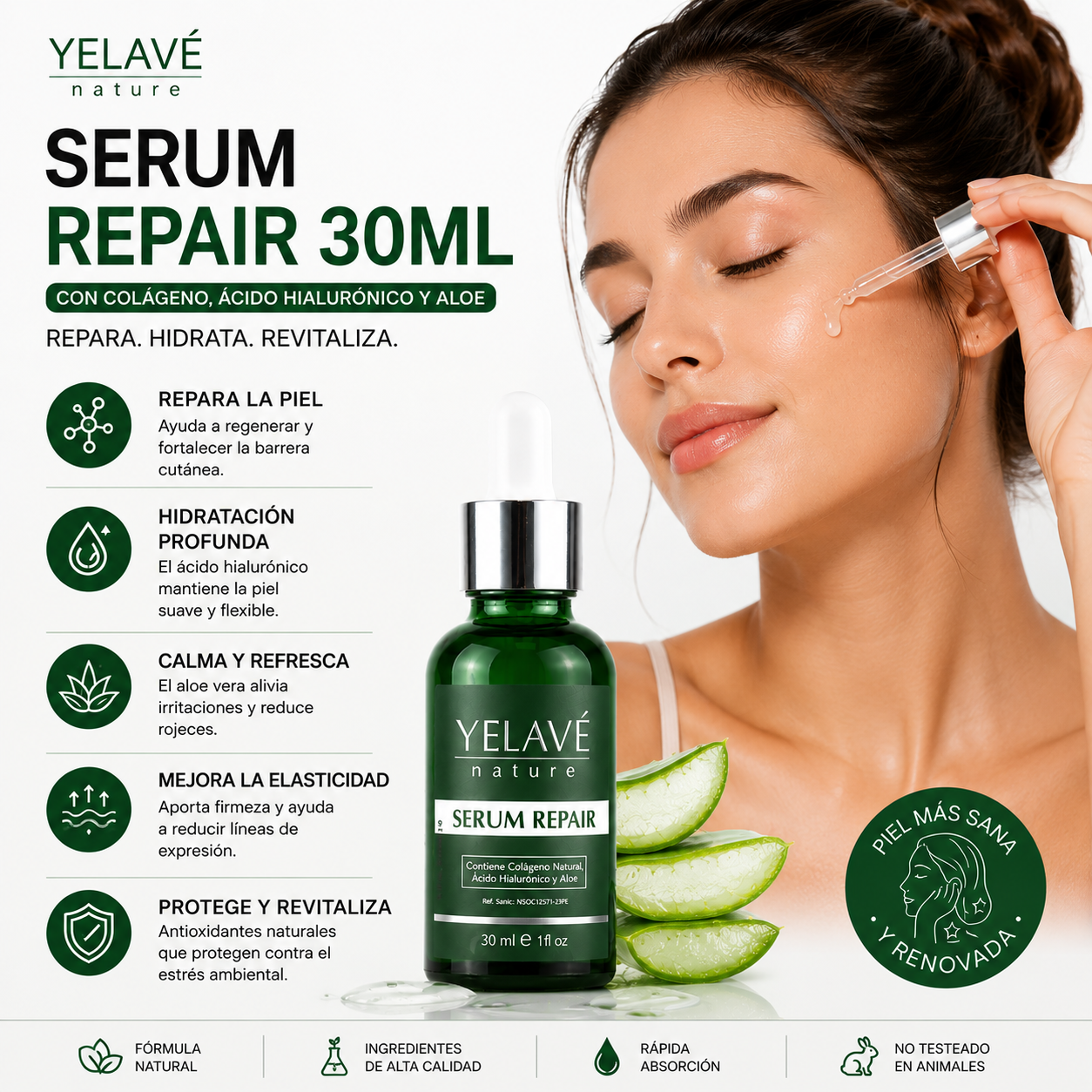 SERUM REPAIR 30ML YELAVÉ - 2