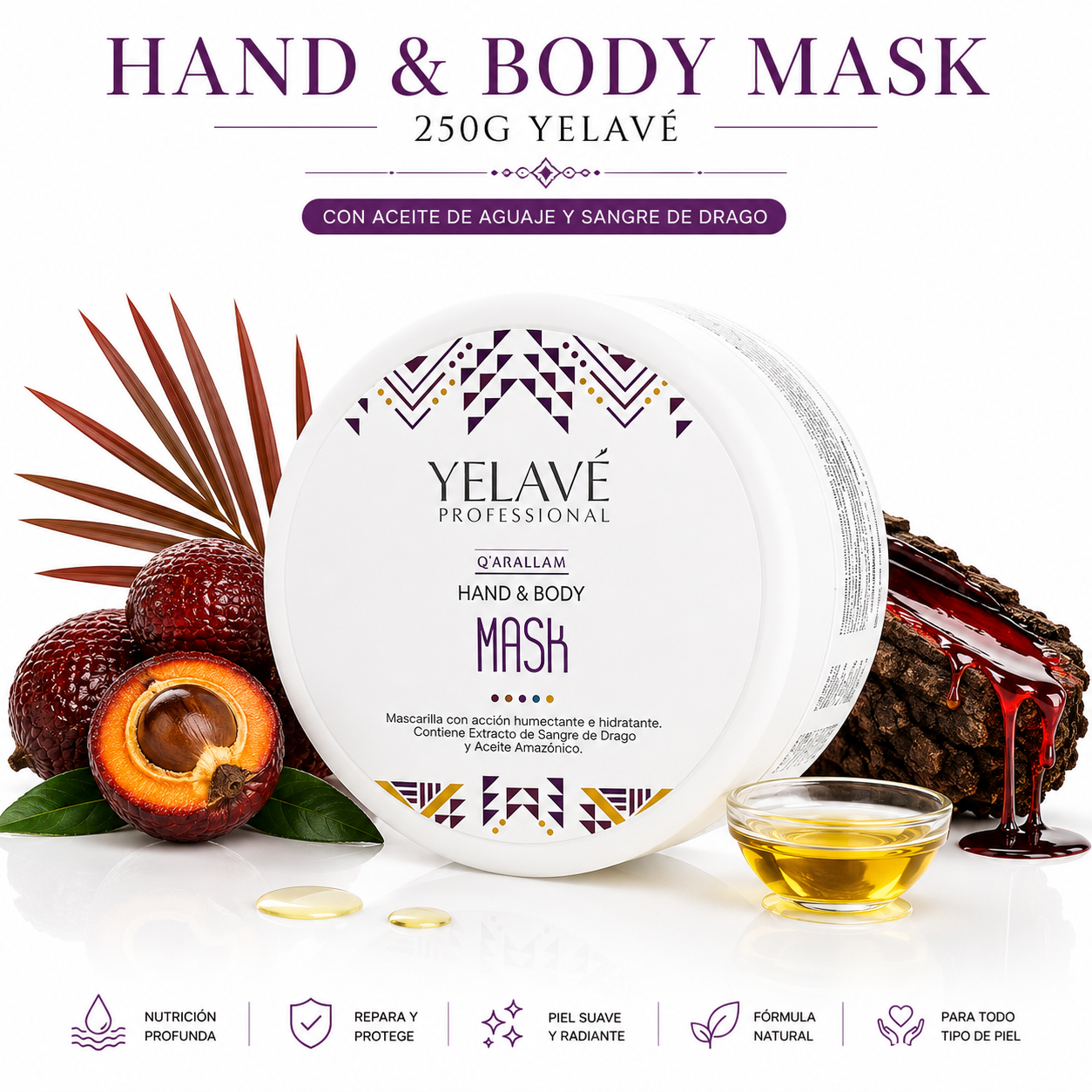 HAND Y BODY MASK 250G YELAVÉ - 1