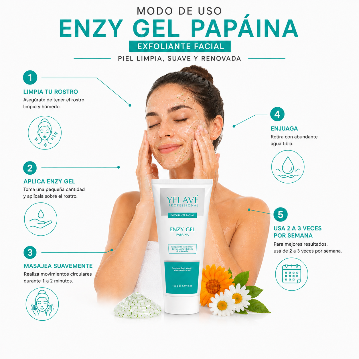 ENZY GEL 150G YELAVÉ - 3