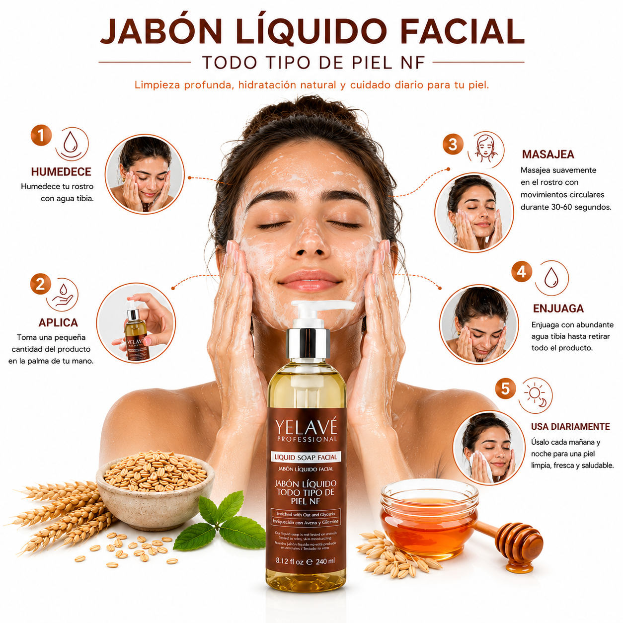 JABÓN TODO TIPO DE PIEL NF 240ML YELAVÉ - 3