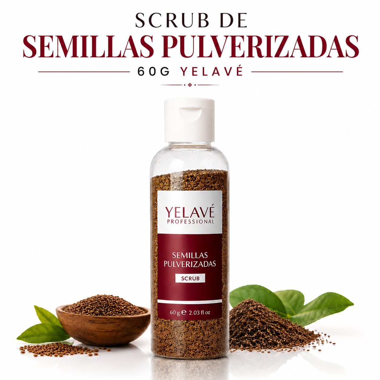SCRUB DE SEMILLAS PULVERIZADAS 60G YELAVÉ - 1