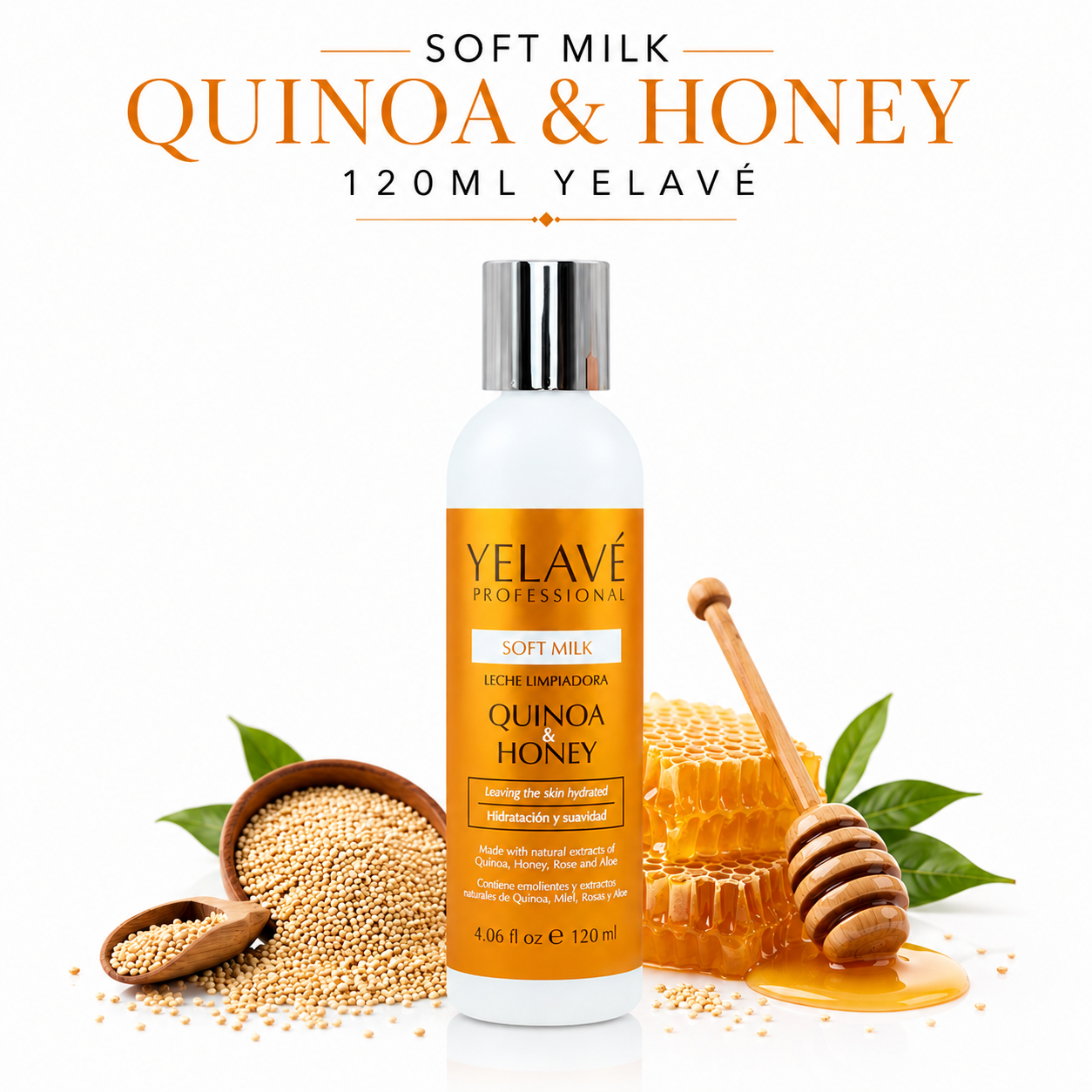 SOFT MILK QUINOA Y HONEY 120ML YELAVÉ - 1