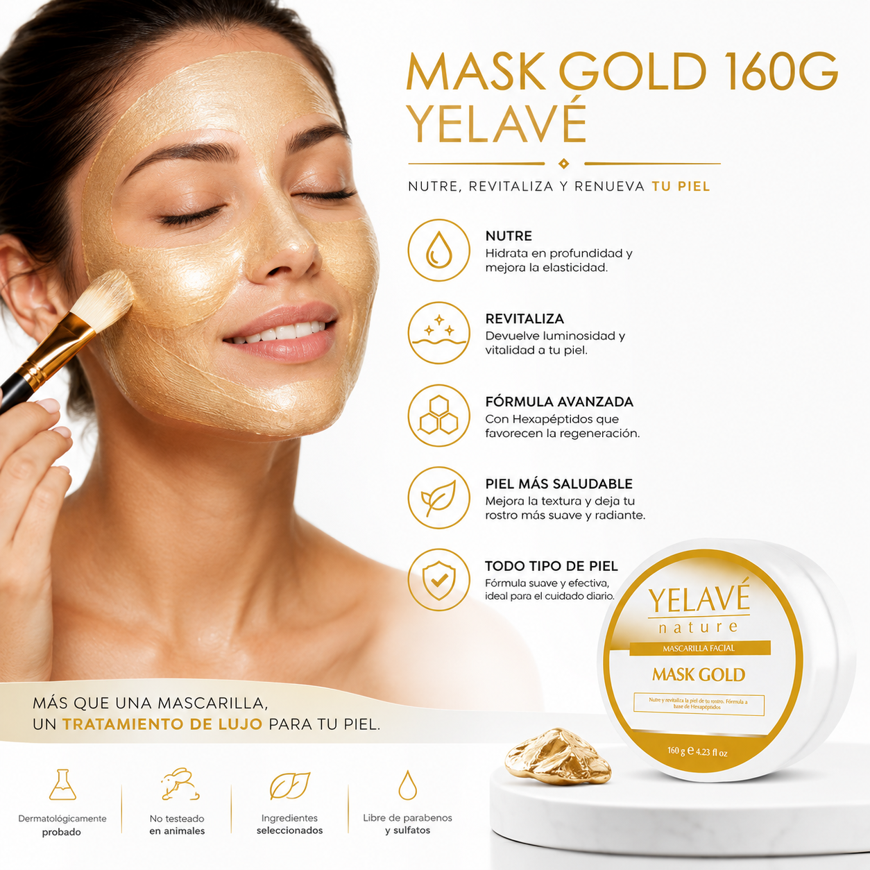 MASK GOLD 160G YELAVÉ - 2