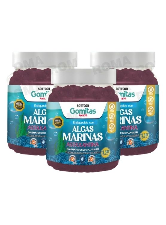 PACK 3 GOMITAS DE ALGAS MARINAS 130UND SOTTCOR - 1