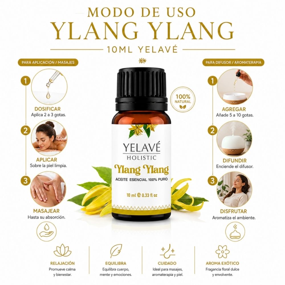 ACEITE ESENCIAL YLANG YLANG 10ML YELAVÉ - 3