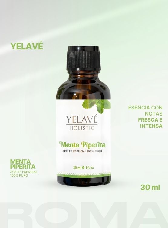 ACEITE ESENCIAL MENTA PIPERITA 30ML YELAVÉ - 1