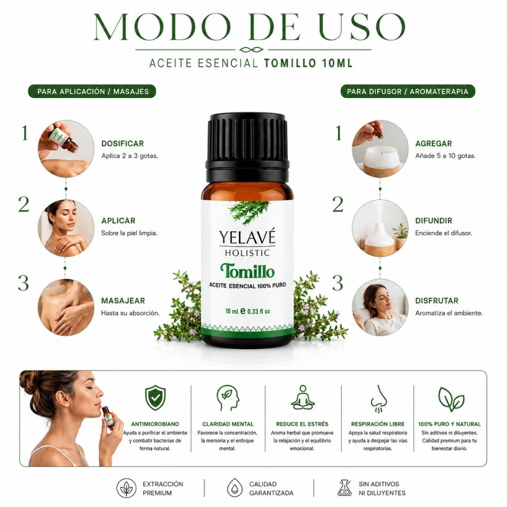 ACEITE ESENCIAL TOMILLO 10ML YELAVÉ - 3