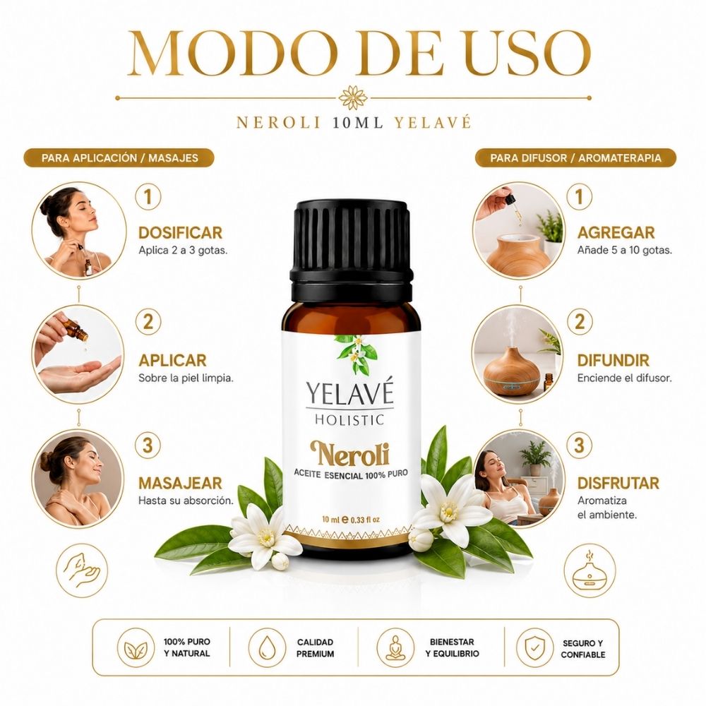 ACEITE ESENCIAL NEROLI 10ML YELAVÉ - 3