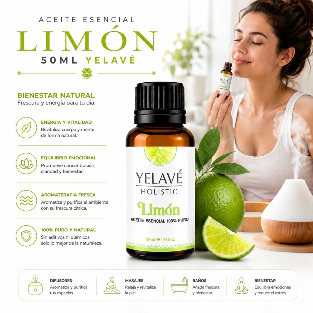 ACEITE ESENCIAL LIMÓN 50ML YELAVÉ - 2