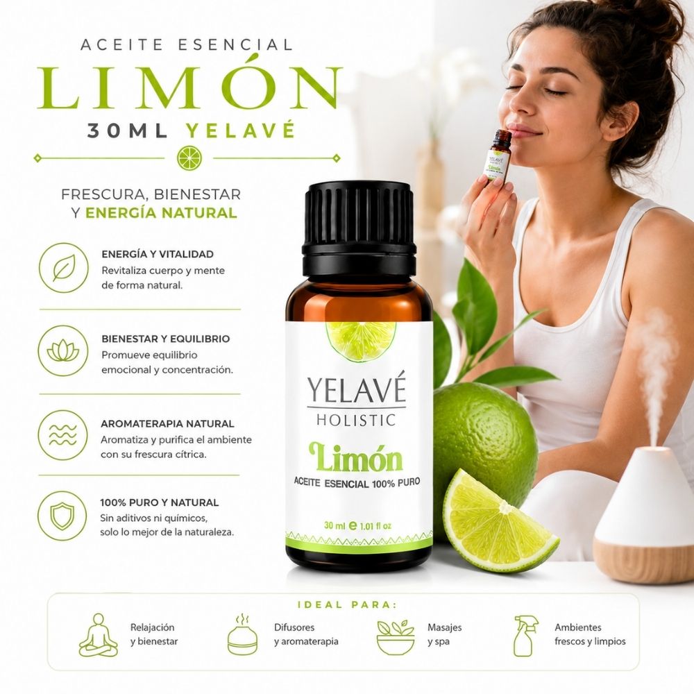 ACEITE ESENCIAL LIMÓN 30ML YELAVÉ - 2