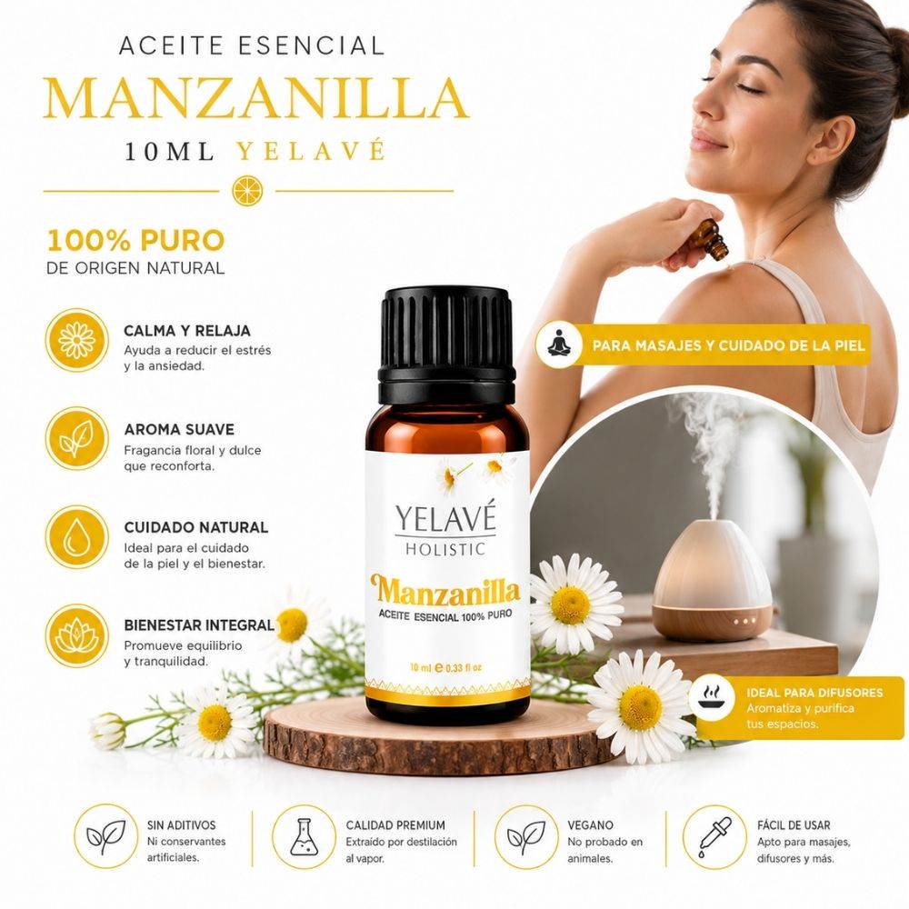 ACEITE ESENCIAL MANZANILLA 10ML YELAVÉ - 2