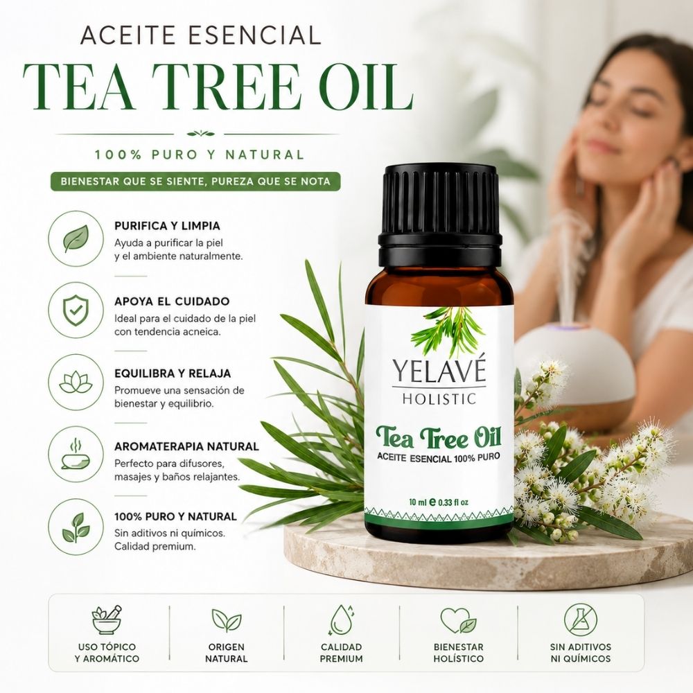 ACEITE ESENCIAL TEA TREE OIL 10ML YELAVÉ - 2