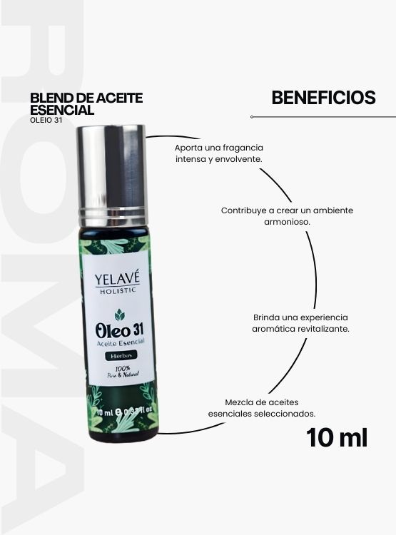 BLEND DE ACEITE ESENCIAL OLEO 31 10ML YELAVÉ - 2
