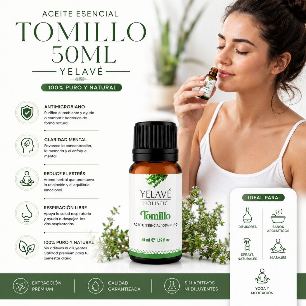 ACEITE ESENCIAL TOMILLO 50ML YELAVÉ - 2
