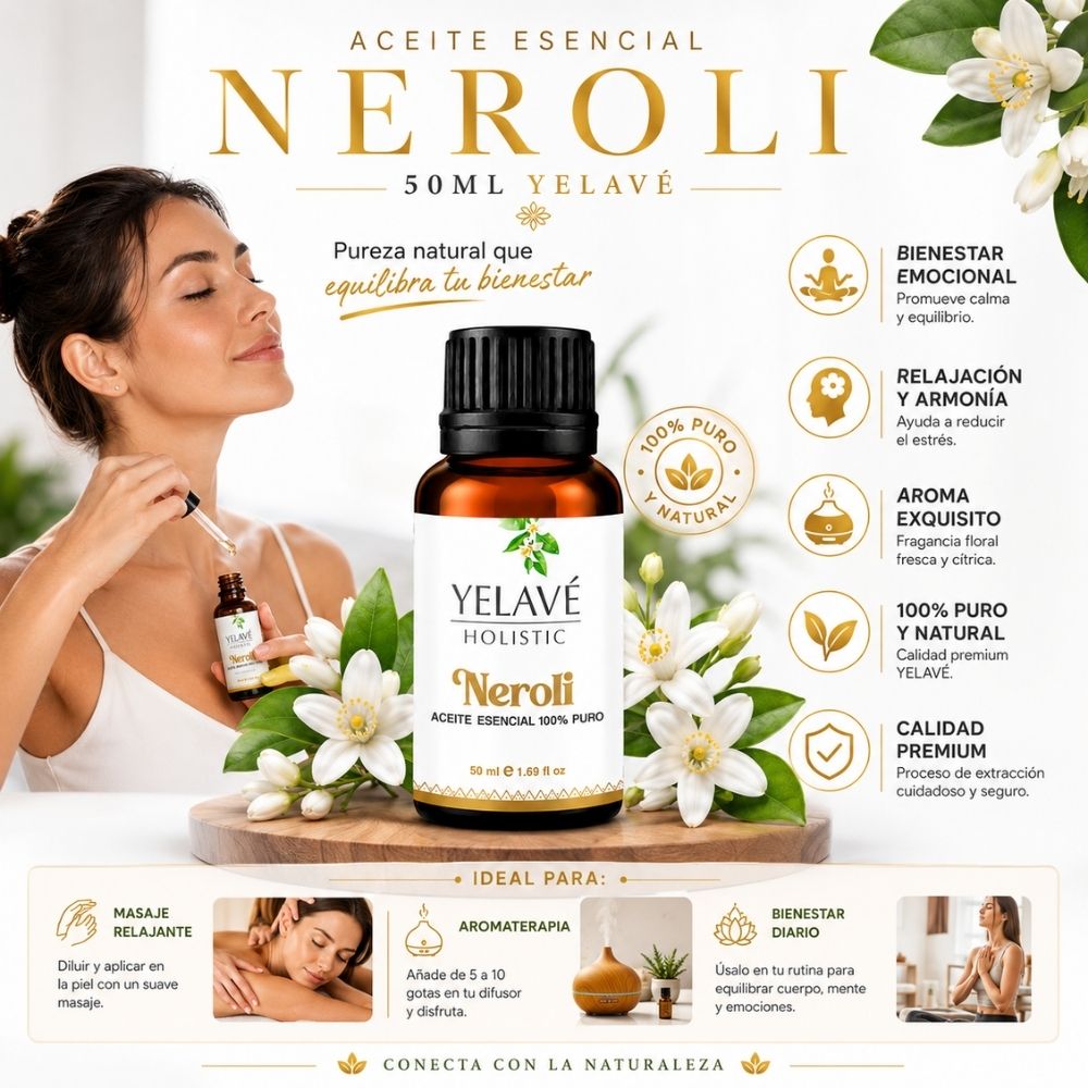 ACEITE ESENCIAL NEROLI 50ML YELAVÉ - 2