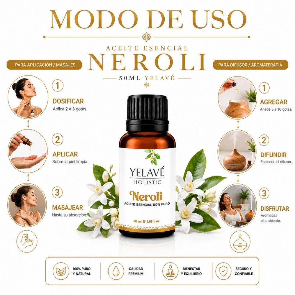 ACEITE ESENCIAL NEROLI 50ML YELAVÉ - 3