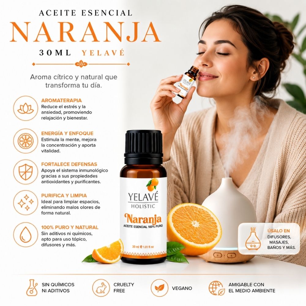 ACEITE ESENCIAL NARANJA 30ML YELAVÉ - 2