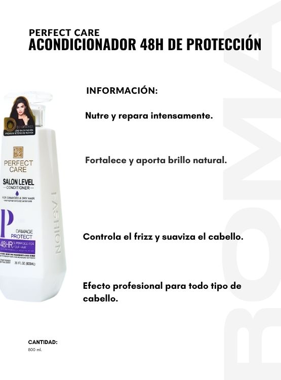 PACK 2 ACONDICIONADOR 48H DE PROTECCIÓN 800ML PERFECT CARE - 2