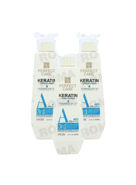 PACK 3 ACONDICIONADOR KERATINA 3 EN 1 800ML PERFECT CARE - 1