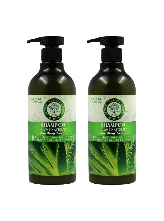 PACK 2 SHAMPOO ALOE VERA 900ML WOKALI - 1