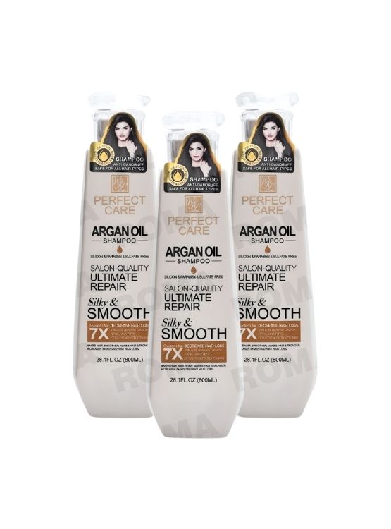 PACK 3 SHAMPOO ACEITE DE ARGÁN 800ML PERFECT CARE - 1