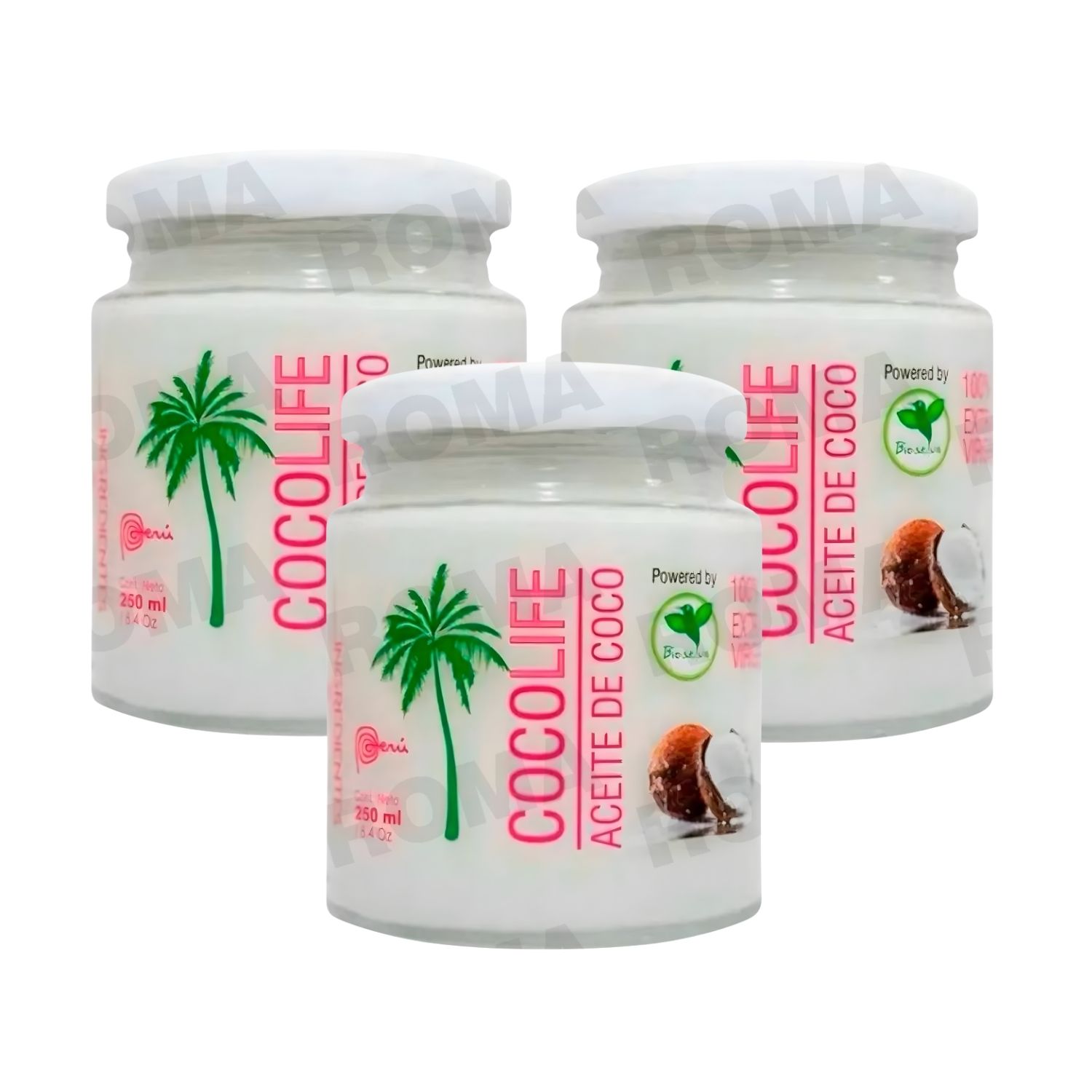 PACK 3 ACEITE DE COCO 250ML BIOSELVA - 1