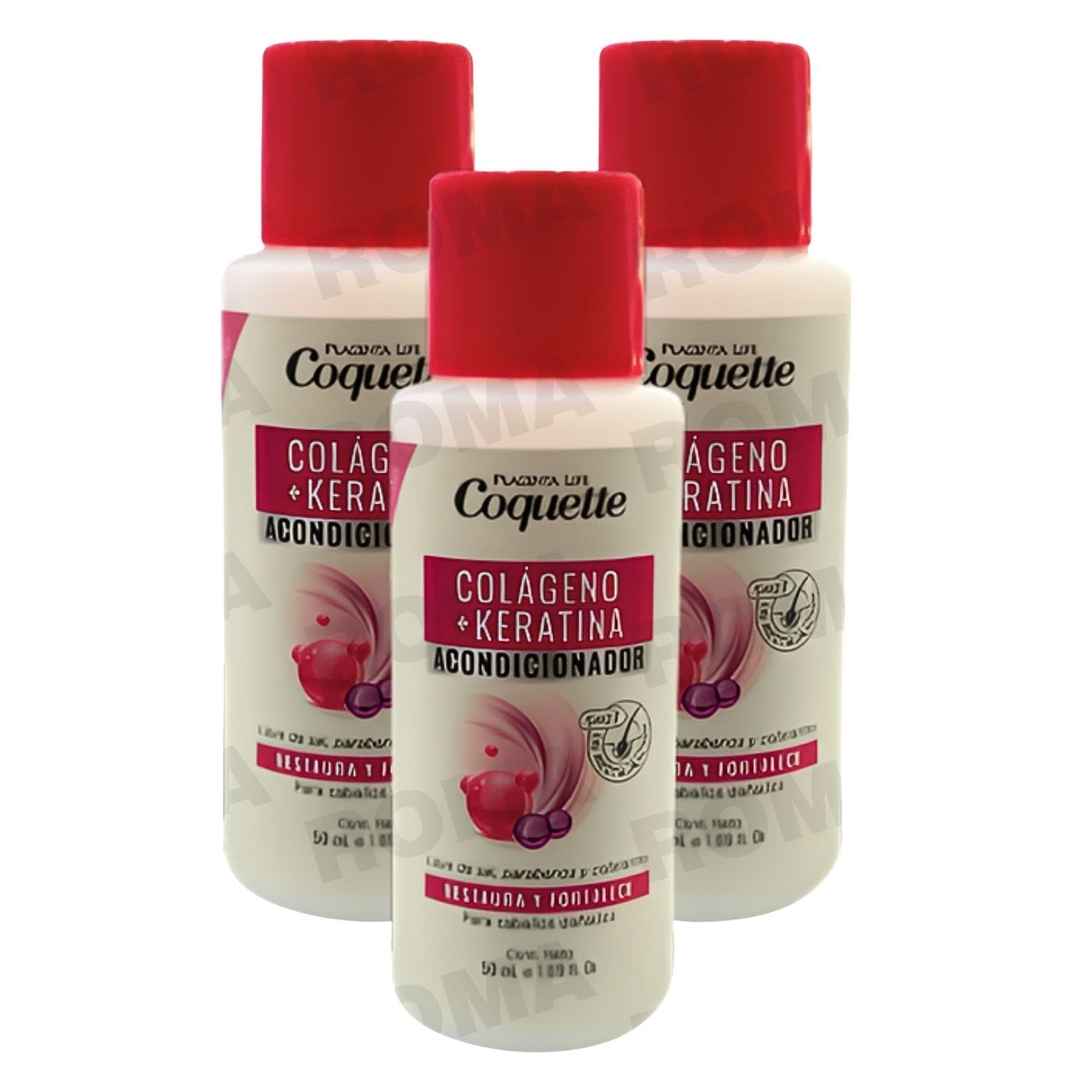 PACK 3 COQUETTE ACONDICIONADOR COLAGENO 50ML PLACENTA LIFE - 1