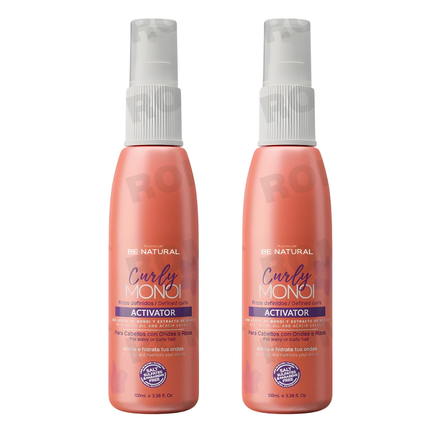 PACK 2 CURLY MONOI ACTIVADOR DE RIZOS 100ML PLACENTA LIFE - 1