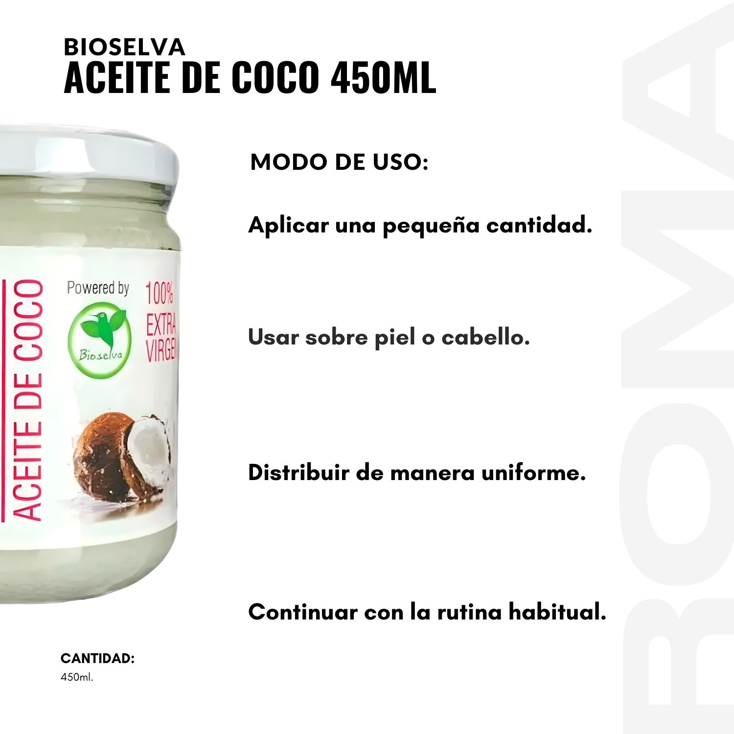 PACK 3 ACEITE DE COCO 450ML BIOLSELVA - 3