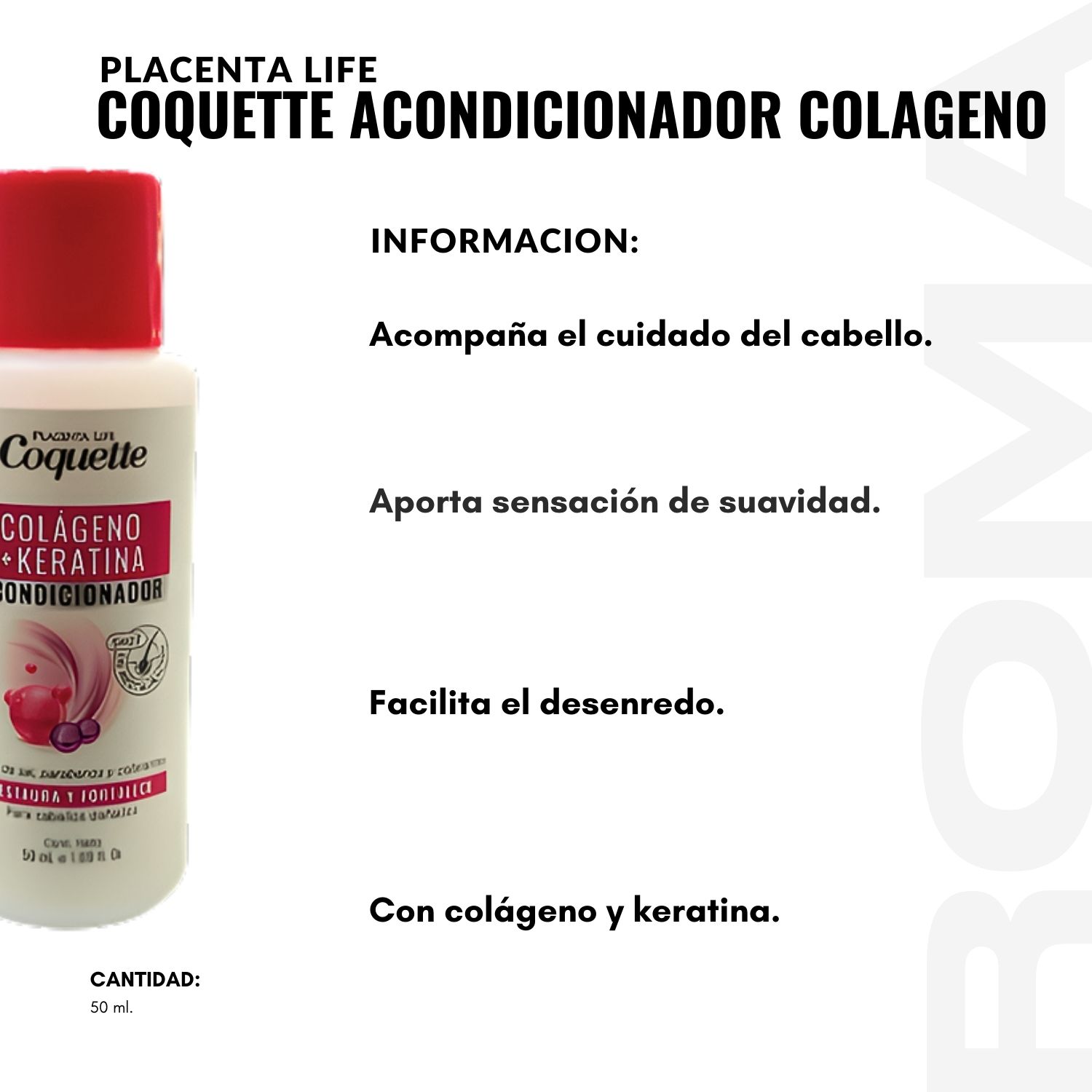 COQUETTE ACONDICIONADOR COLAGENO 50ML PLACENTA LIFE - 2